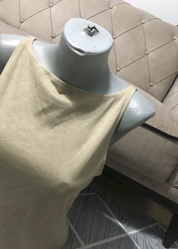 LC Waikiki Bej Kadın Kolsuz Tekneli Atlet
