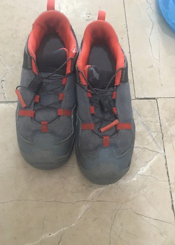 Gri Erkek Spor Outdoor Ayakkabı Velcro