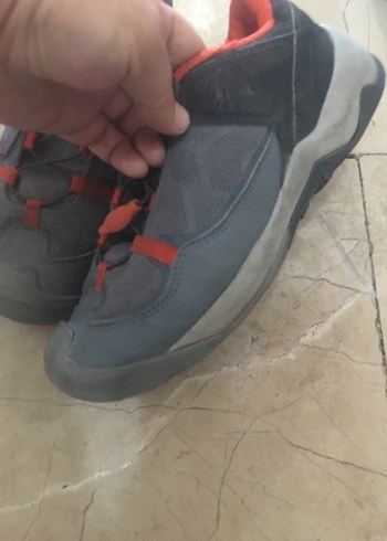 36 Beden Gri Erkek Spor Outdoor Ayakkabı Velcro