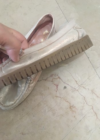 Mammamia Beyaz Tokalı Kadın Dolgu Topuklu Babet