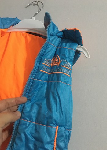 Adidas Erkek Çocuk Fermuarlı Mavi Yelek