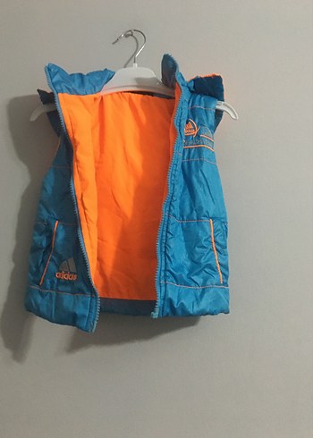 Erkek Çocuk Fermuarlı Mavi Yelek