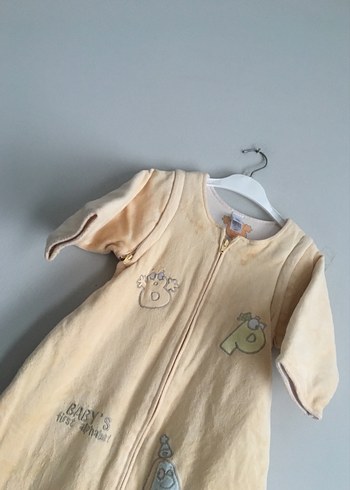 Nakışlı Bej Bebek Uyku Tulumu - Görsel 3