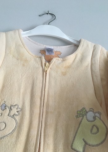 Nakışlı Bej Bebek Uyku Tulumu - Görsel 4