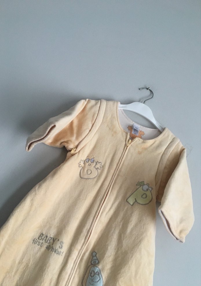 Nakışlı Bej Bebek Uyku Tulumu - Görsel 3