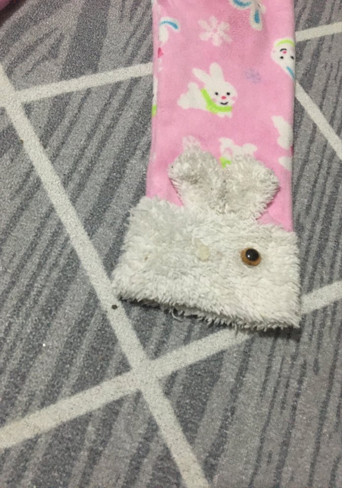 Kız Çocuk Pembe Tavşan Detaylı Tayt - Görsel 2