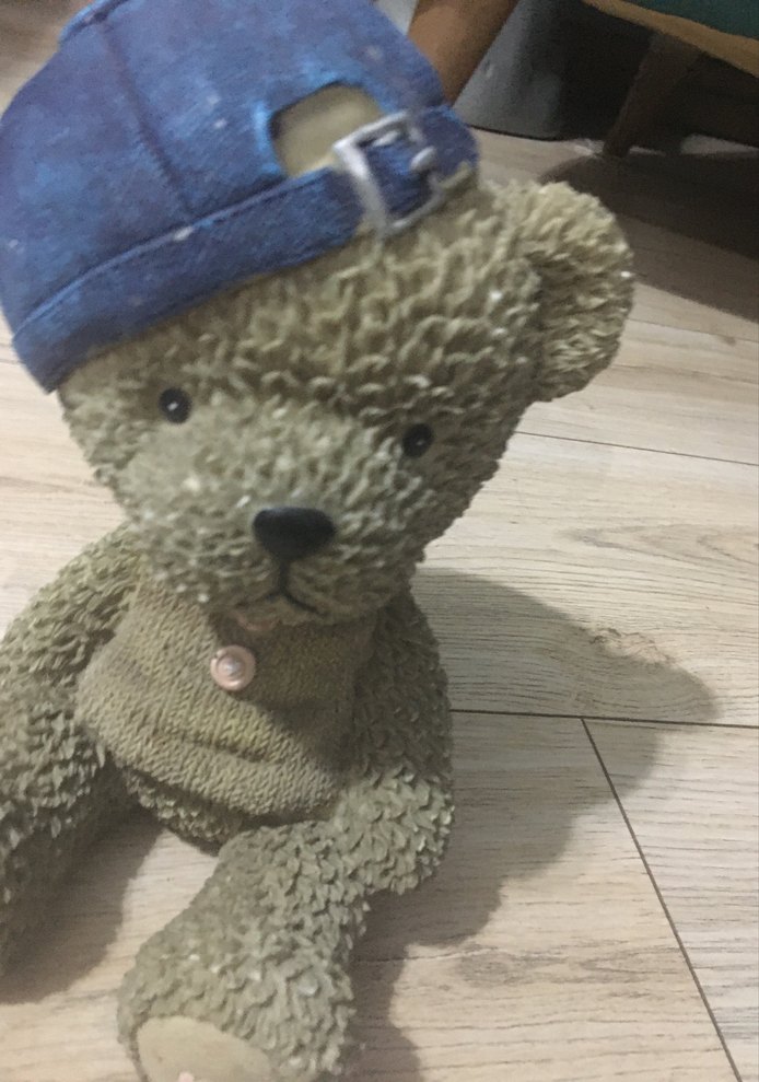 Mavi Şapkalı Gri Ayıcık - Görsel 2