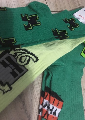 Renkli Baskılı Erkek Çorapları - 3'lü - Görsel 2