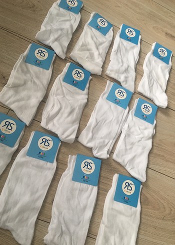 Beyaz  Çorap 12'li Paket - Görsel 2