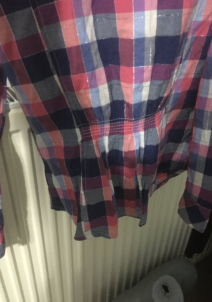 Düğmeli Uzun Kollu Çok Renkli Gömlek - Görsel 4