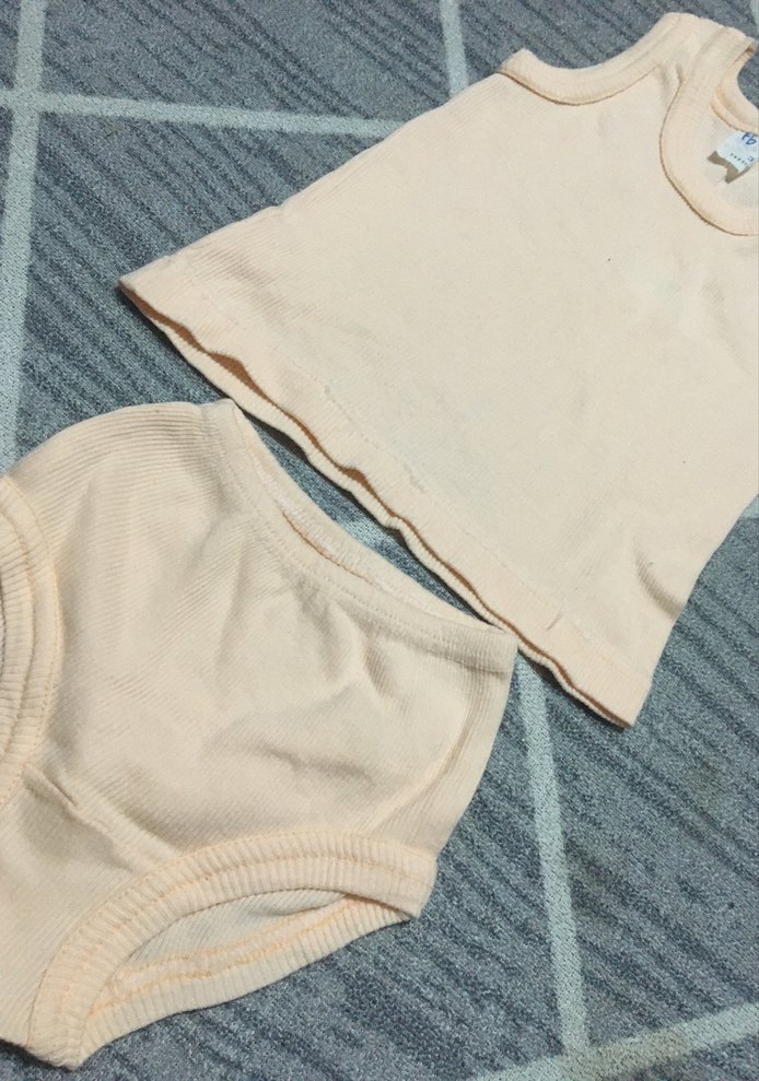 Pastel Bej Çocuk Atlet ve Külot Takımı - Görsel 2