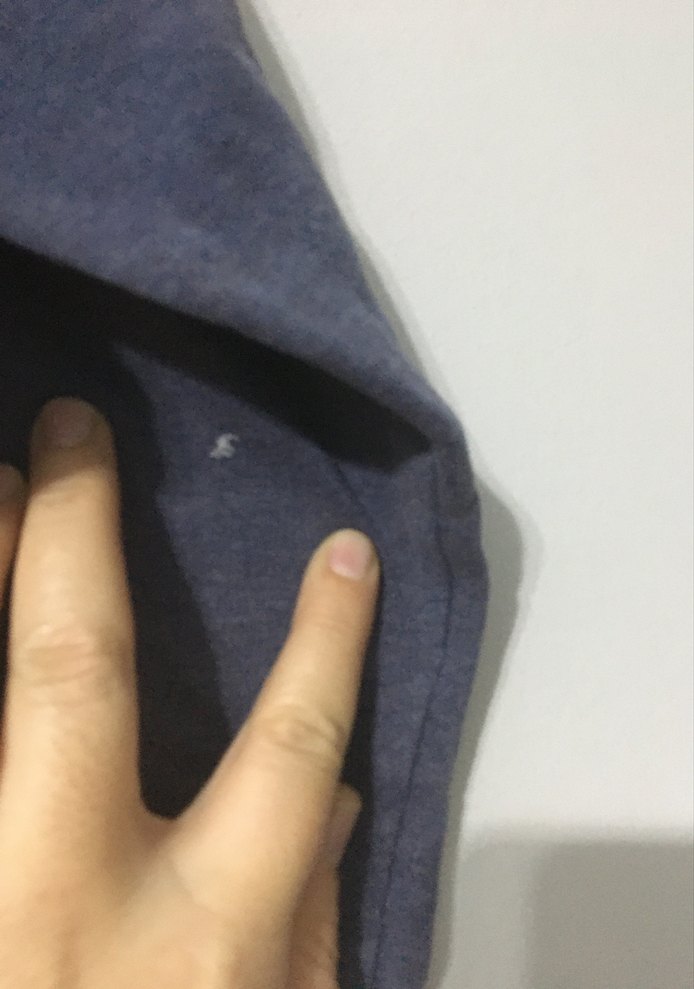 Düğmeli Denim Erkek Sweatshirt - Görsel 3