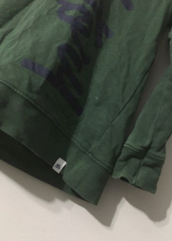 Erkek Çocuk Yeşil Kapüşonlu Sweatshirt - Görsel 2