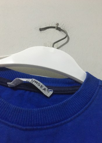 Mavi Uzun Kollu Erkek Sweatshirt - Görsel 3