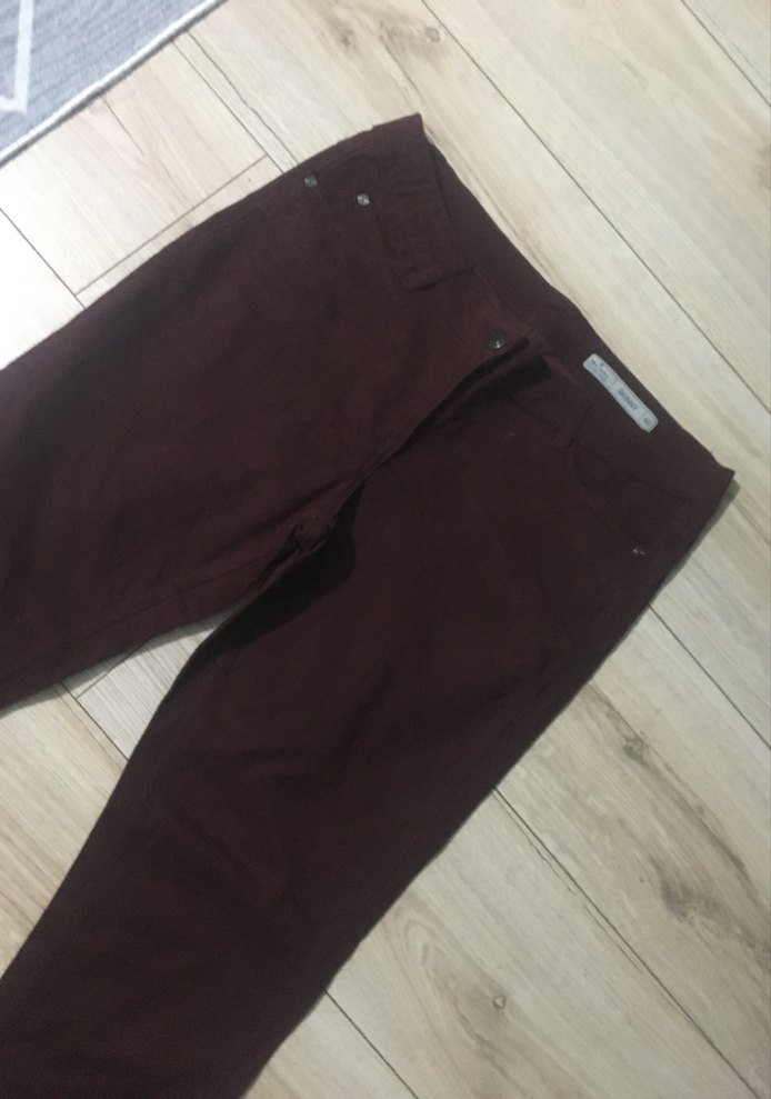 Bordo Kadın Süet Pantolon - Görsel 2