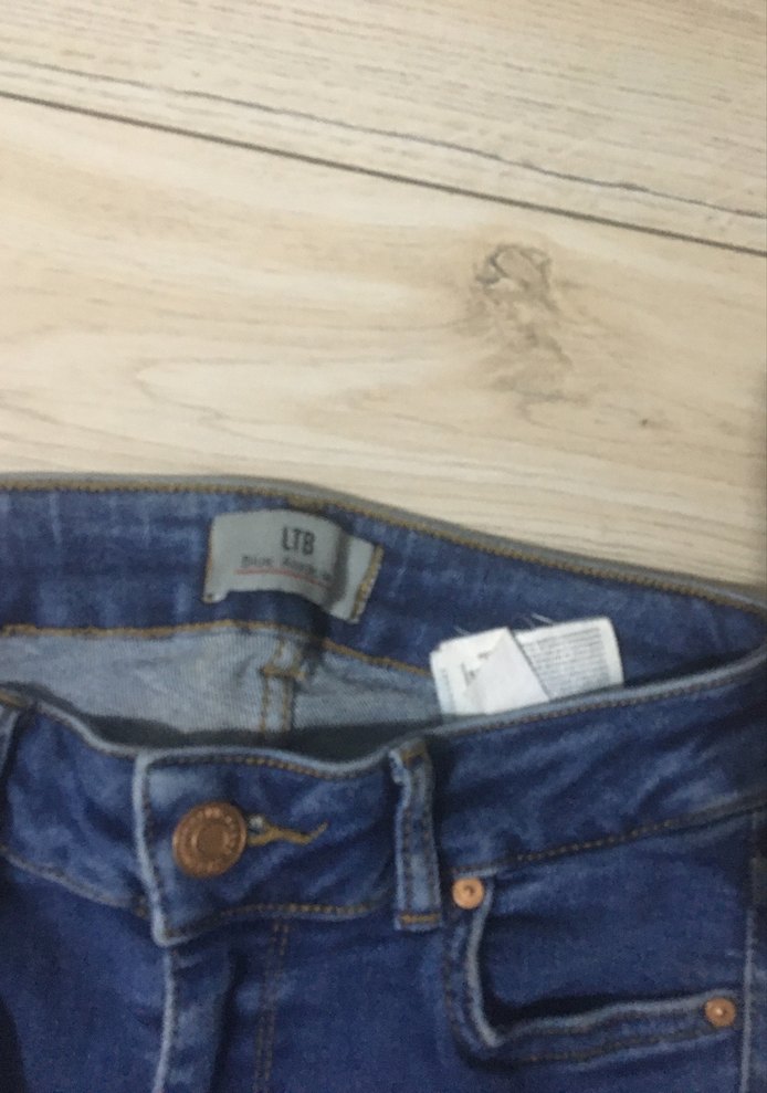 Kadın Lacivert Denim Normal Boy Kot Pantolon - Görsel 4