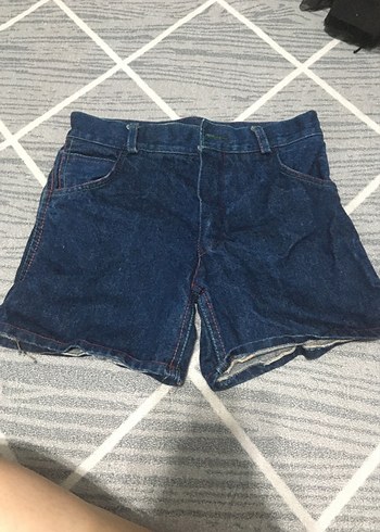 Lacivert Mini Denim Şort