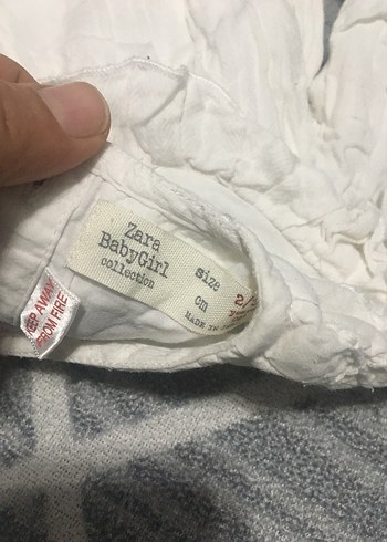 24-36 Ay Beden beyaz Renk Fırfırlı Beyaz Keten