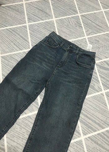 Defacto Gri Kemerli Kot Pantolon