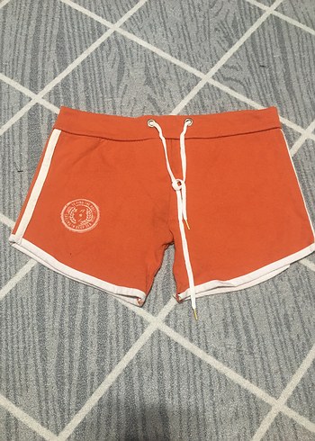 Kadın Turuncu Mini Spor Şort