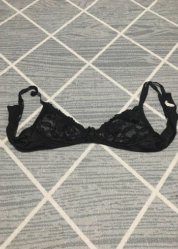 Siyah Gotik Parisian Dantel Sütyen 75 beden