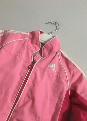 4 Yaş Beden Kız Çocuk Pembe Fermuarlı Spor Ceket