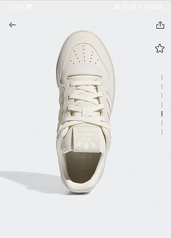36,5 Beden beyaz Renk Orijinal Adidas #Rivalry Lux Low
