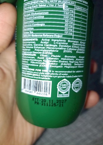 Ceel Bromelain Plus Yeşil Çay Tozu Takviyesi - Görsel 2