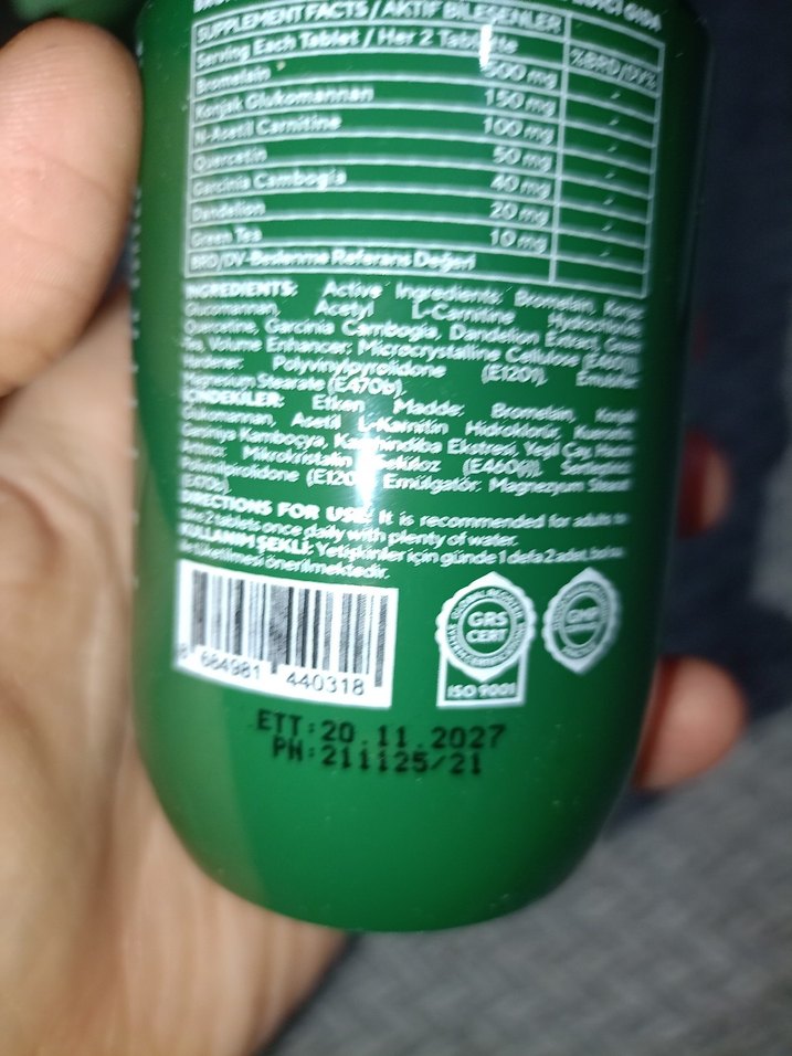 Ceel Bromelain Plus Yeşil Çay Tozu Takviyesi - Görsel 2