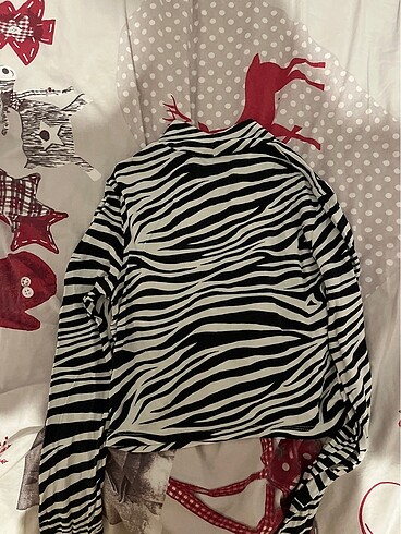 m Beden beyaz Renk Zebra crop
