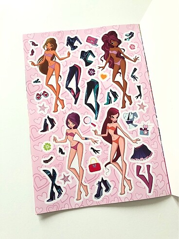  Beden Winx Çıkartma Kitabı