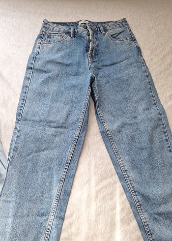 Mavi Midi Boy Denim Kadın Jean