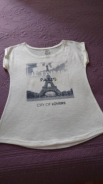 xs Beden Paris temalı tshirt 