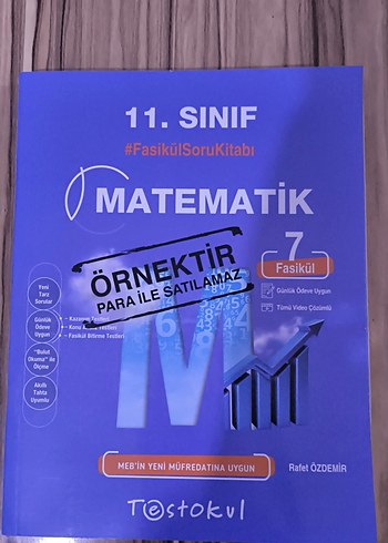 11. Sınıf Matematik Fasikül Soru Kitabı Testokul