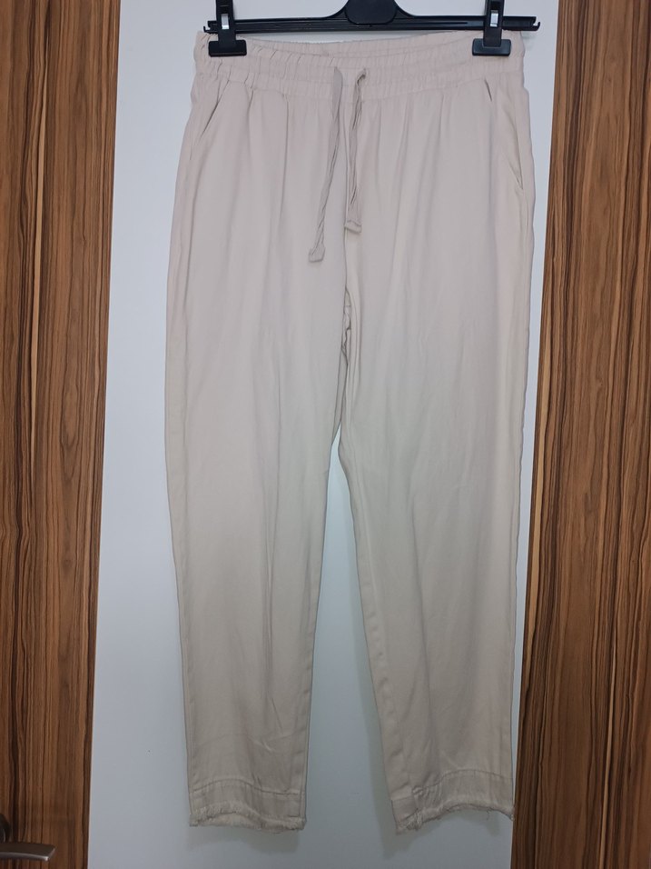 Bej Regular Fit Kadın Kumaş Pantolon - Görsel 2