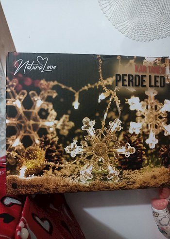 Beyaz Kar Tanesi ve Yıldız Işıklı Dekor - Görsel 5