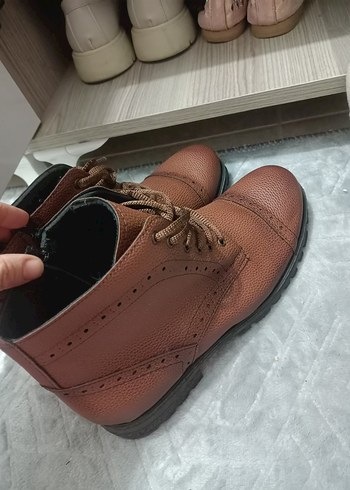 Kahverengi Deri Bağcıklı Erkek Bot - Görsel 3