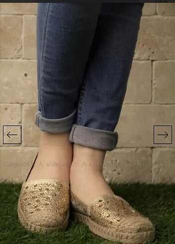 Taşlı Espadril 