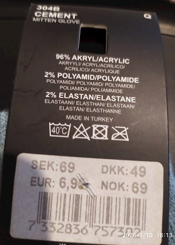 Mavi Örgü Kız Eldiveni ikili takım - Görsel 3