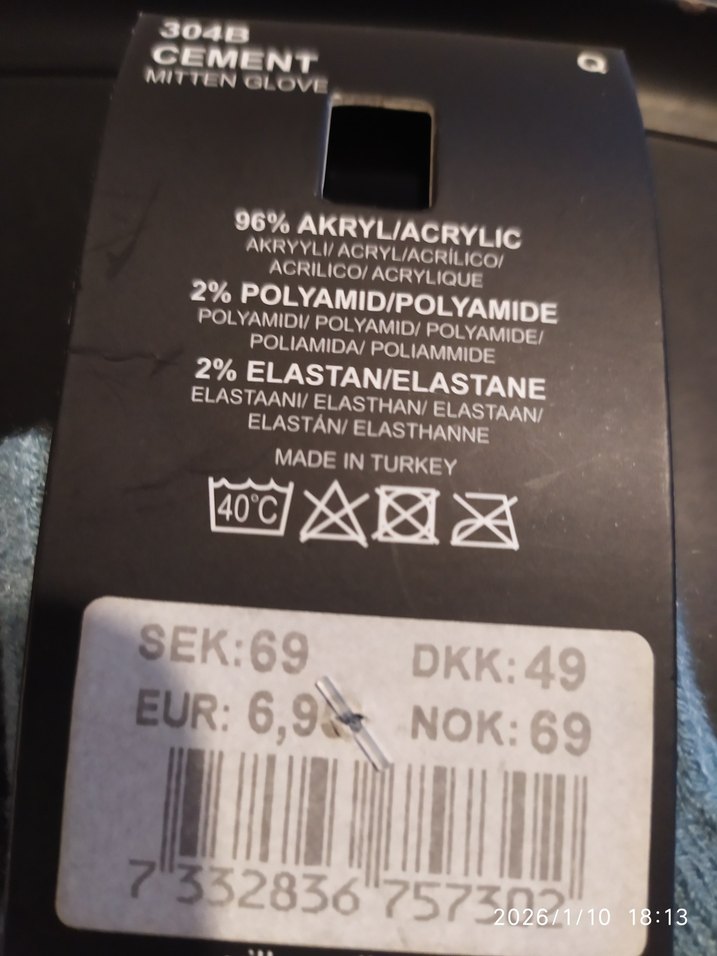 Mavi Örgü Kız Eldiveni ikili takım - Görsel 3