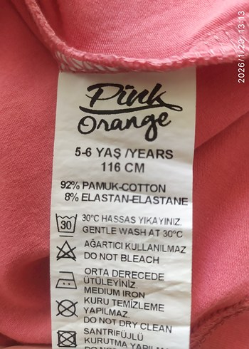 Kelebek Baskılı Pembe Kolsuz Kız Tişörtü - Görsel 6