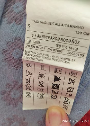 Mavi Kız Çocuk Baskılı Tişört - Görsel 6