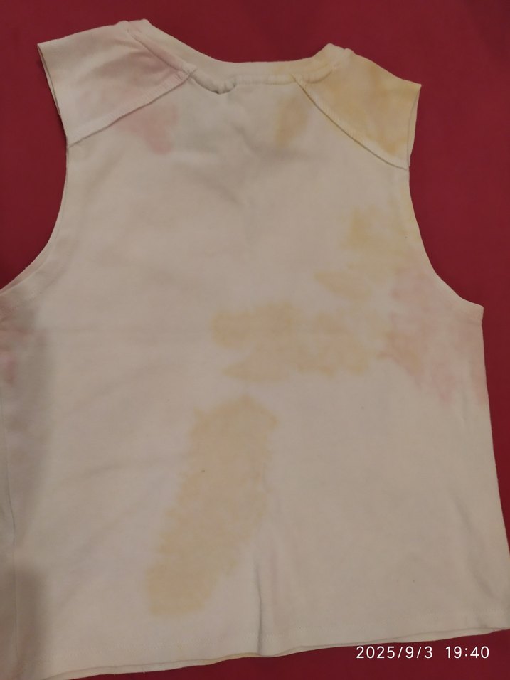 Kız çocuk Batik Desenli atlet tişört - Görsel 2