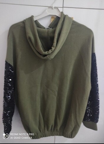 l Beden yeşil Renk Sweatshirt