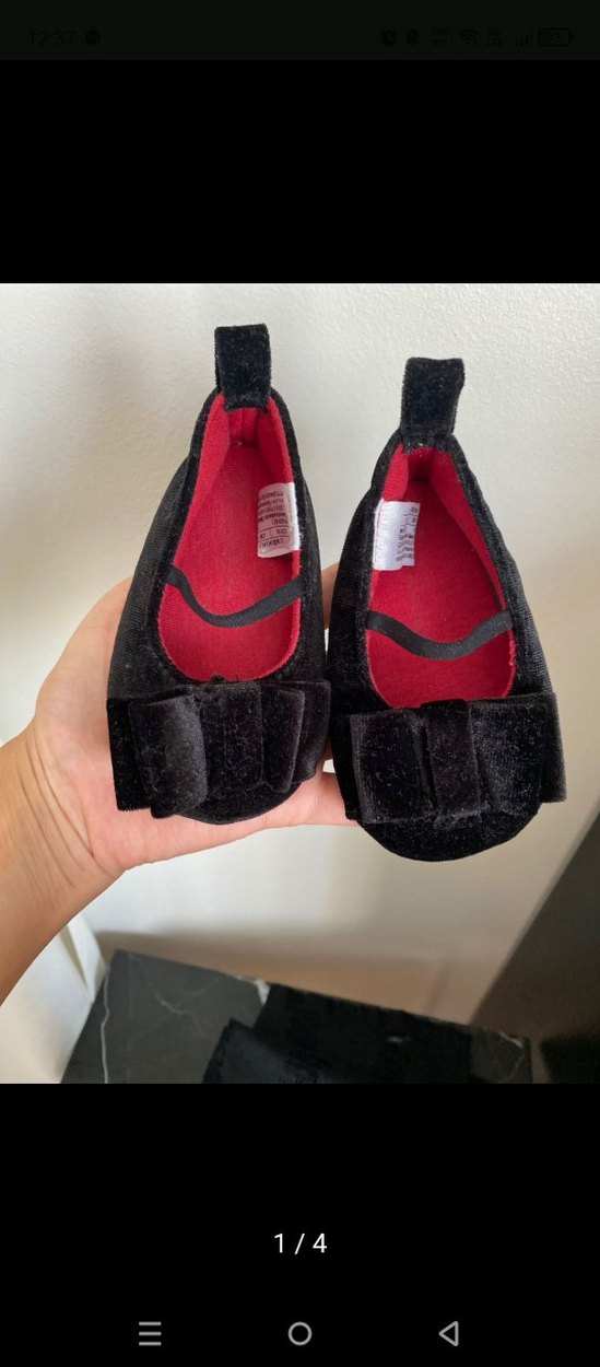 siyah kadife babet - Görsel 2