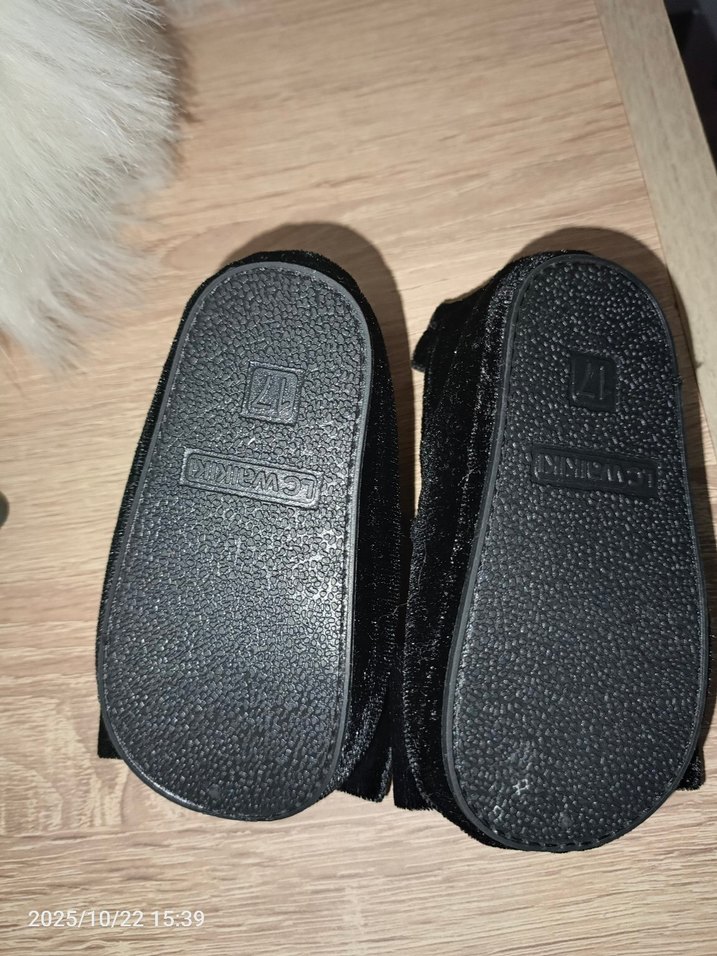 siyah kadife babet - Görsel 4