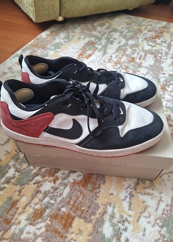 Beyaz Siyah Kırmızı Bağcıklı Erkek ayakkabı - Görsel 3