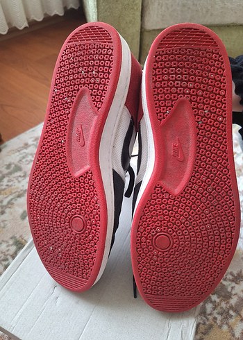 Beyaz Siyah Kırmızı Bağcıklı Erkek ayakkabı - Görsel 6