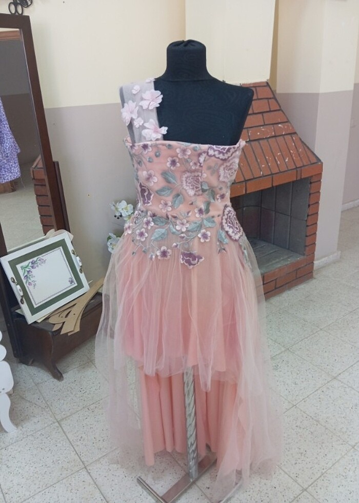 Pudra abiye 38 40bedene uyunlu - Görsel 4