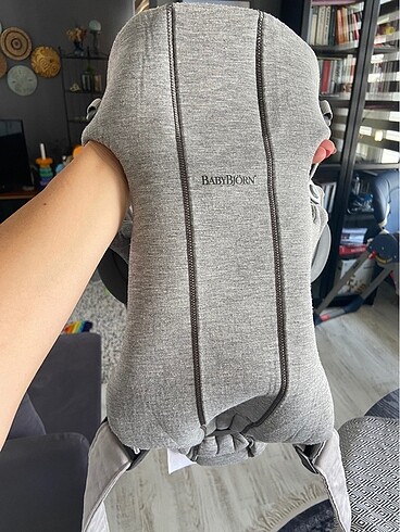 Diğer BabyBjörn Gri mini 3d cotton jersey light grey kanguru